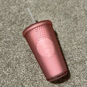 Starbucks Pink Studded Tumbler with Straw